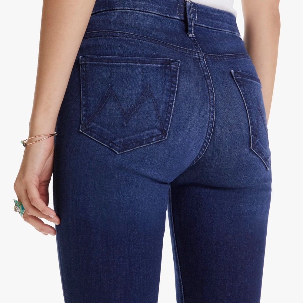 Mother High Waisted Looker Ankle Fray